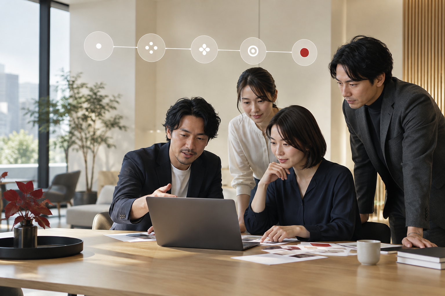 生成AIを業務へ定着させるチームのイメージ